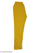 Multi print cotton calf-length pajama pants for women, pack of 5 in various sizes M-XXL. Indian brand Hivata